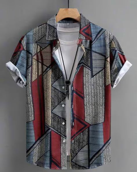 Men Printed Regular Fit Shirt
