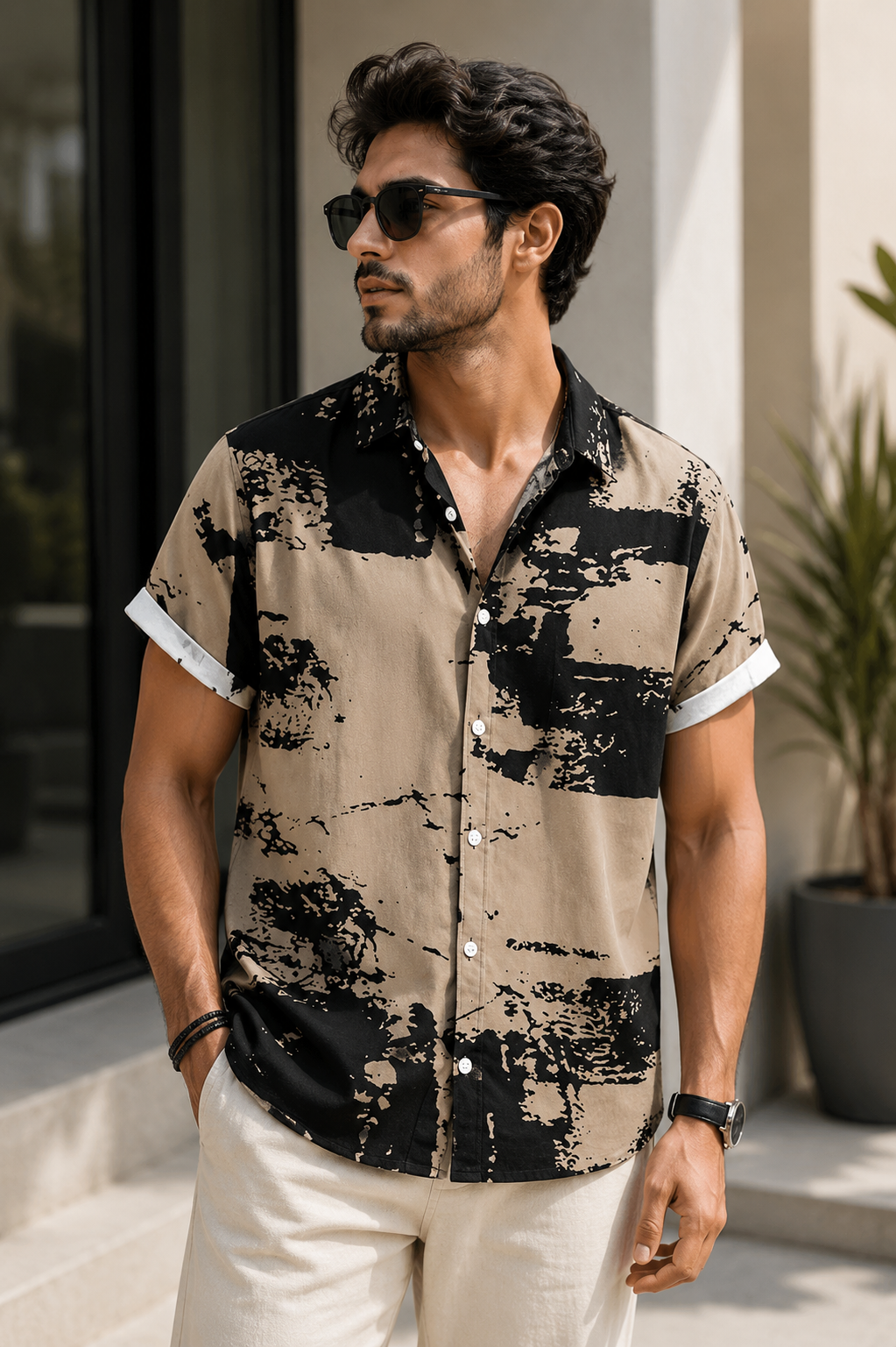 Men Printed Regular Fit Shirt